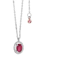 Collana Comete Donna Pietre Preziose Colorate in Oro bianco Rubino GLB825 - GLB825